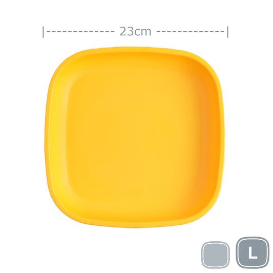 Replay Large Flat Plate - Sunny Yellow