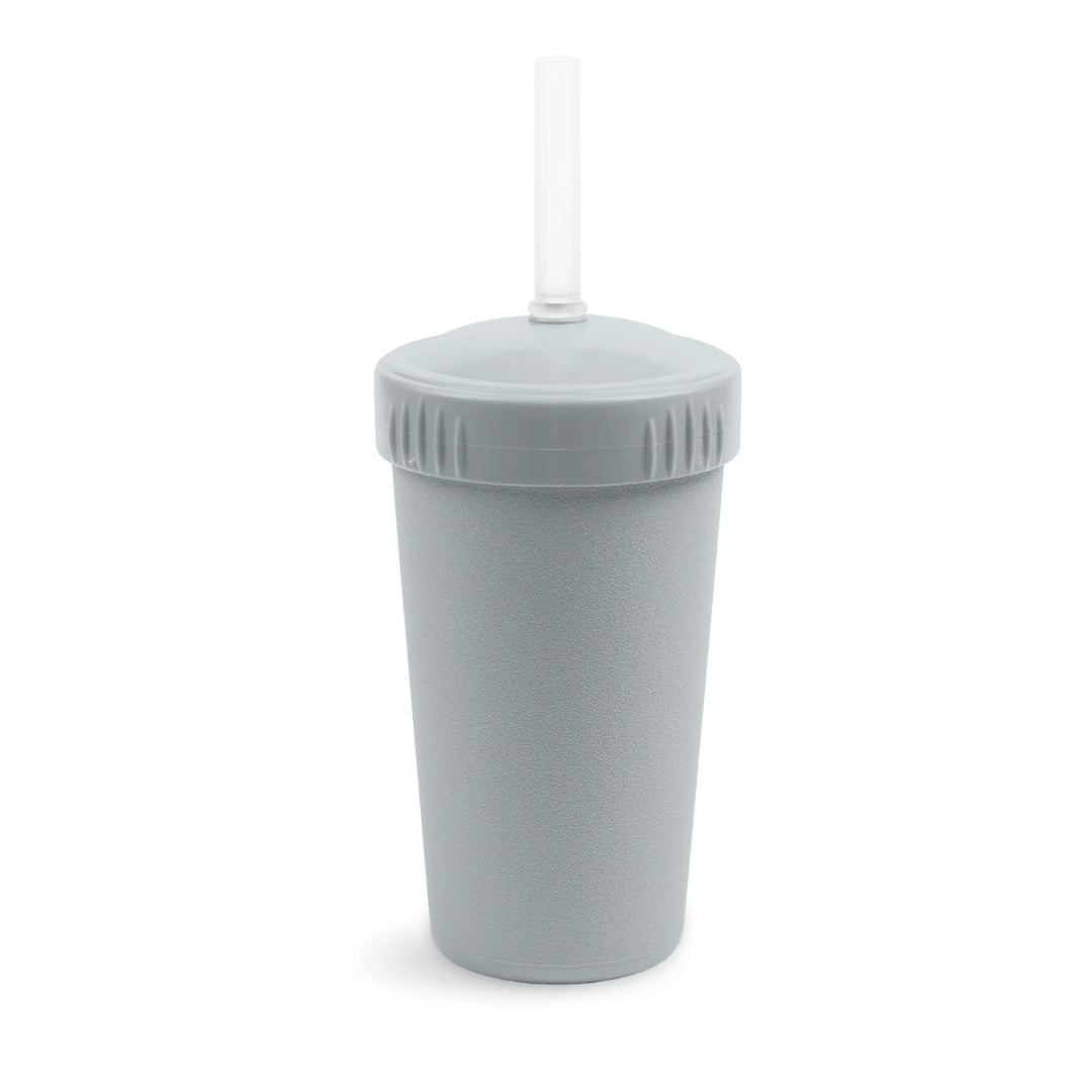 Replay Straw Cup with Reusable Straw - Grey