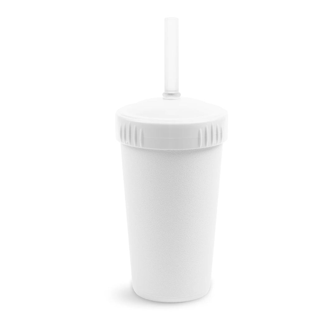 Replay Straw Cup with Reusable Straw - White